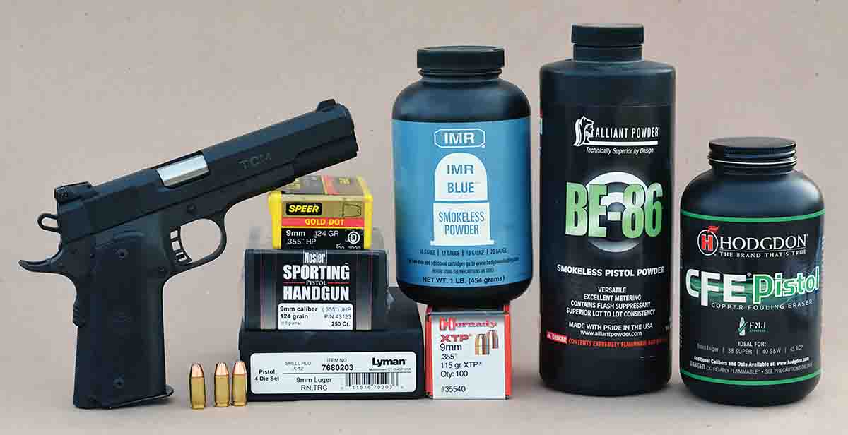 Brian developed 9mm handloads that functioned flawlessly and proved accurate in the pistol.